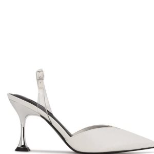 Nine West Heat Pointy Puntera Slingbacks Blancas | 6328-TXUVD