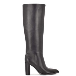 Nine West Hiya Anchos Calf Boots Negras | 3528-XRGDE