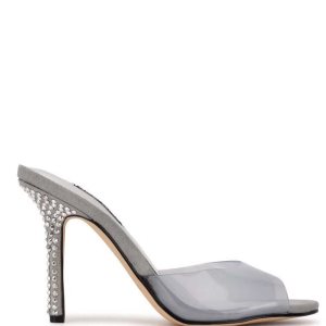 Nine West Ido Rhinestone Chanclas Sandals Gris Claro | 2185-TJUPZ