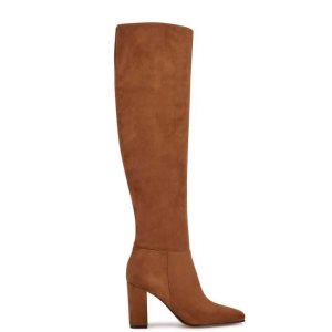 Nine West Kalida Tacón Marrones | 6473-WTAVY