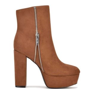 Nine West Kerri Plataforma Marrones | 5938-BERCJ