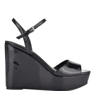 Nine West Kinda Plataforma Ankle Correa Negras | 1064-XDIHV