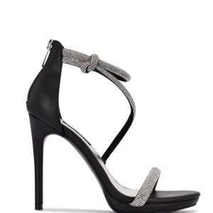 Nine West Lavern Tiras Sandals Negras | 5062-YAULK