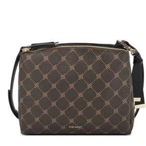 Nine West Levona Mini A-List Crossbody Marrones | 4972-YLGRM