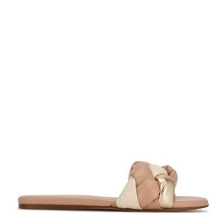 Nine West Lula Chanclas Sandals Beige Multicolor | 6189-EDXJP