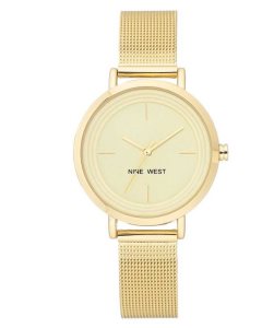 Nine West Minimalist Mesh Bracelet Doradas | 5129-ENYAW