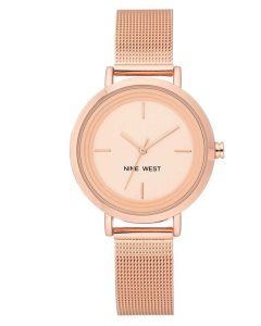 Nine West Minimalist Mesh Bracelet Rosas Doradas | 6714-TAFNR