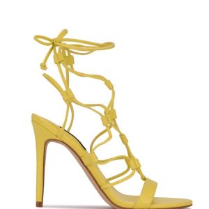 Nine West Mix Ankle Wrap Amarillo | 6274-EOGRV