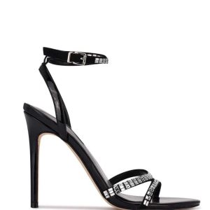 Nine West Mona Ankle Correa Sandals Negras | 6501-AROGT