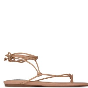 Nine West Pansie Ankle Wrap Sandals Rosas | 2357-QWTRM