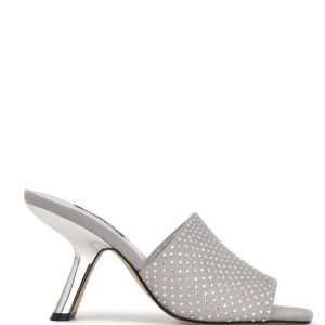 Nine West Partie Tacón Chanclas Gris | 6472-PCWJO