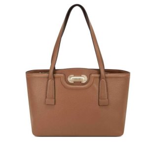 Nine West Pella Small Elite Tote Marrones | 1825-SKNPG