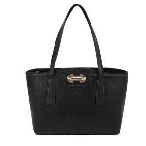 Nine West Pella Small Elite Tote Negras | 7098-OZYQD