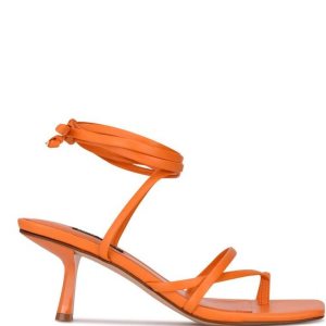 Nine West Pina Ankle Wrap Sandals Naranjas | 5690-IZHNQ