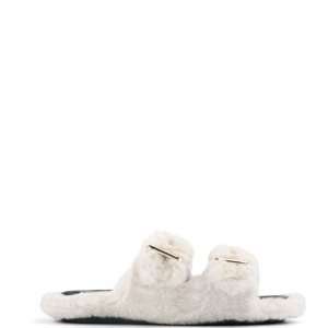 Nine West Plush Cozy Chanclas Sandals Beige | 7210-BZLPM