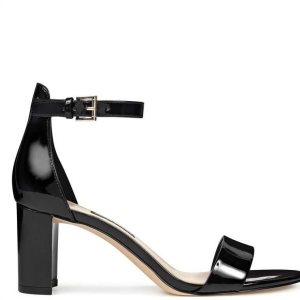 Nine West Pruce Ankle Correa Block Heel Negras | 2413-YRQKZ