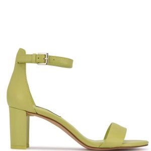 Nine West Pruce Ankle Correa Block Heel Verde Claro | 5187-FRJVU