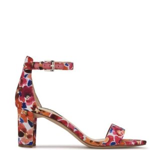 Nine West Pruce Ankle Correa Block Sandals Rosas | 4087-JZLQE