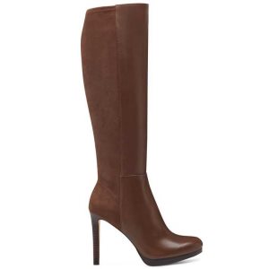 Nine West Quizme Anchos Calf Plataforma Marrones | 4702-ZNEBU