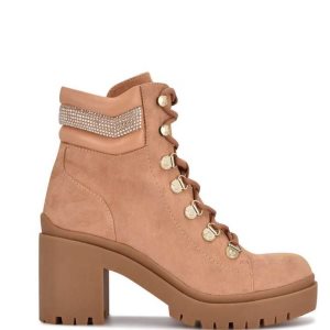 Nine West Qwork Lug Sole Marrones | 6145-UPFCL