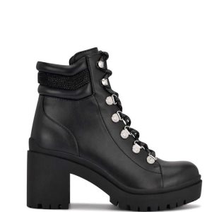 Nine West Qwork Lug Sole Negras | 2394-VKGRO