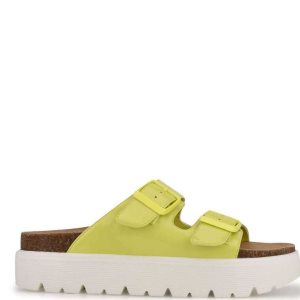 Nine West Simplee Plataforma Chanclas Sandals Amarillo | 0856-WHSGM