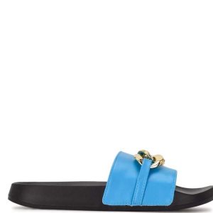 Nine West Slinks Chanclas Sandals Azules | 2549-AGLFJ