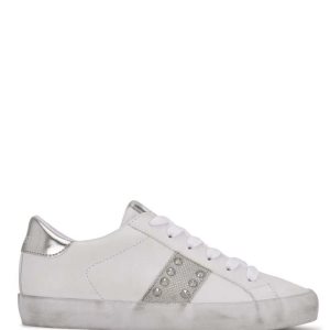 Nine West Sneaks Sneakers Blancas Plateadas | 2807-NZDUS