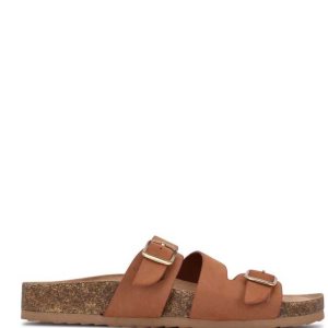 Nine West Sommie Planos Chanclas Sandals Cafe | 2431-WLXOF