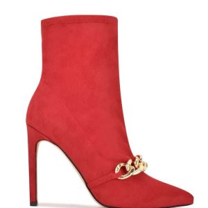 Nine West Timbaa Vestido Bootie Rojas | 7294-WTPUC