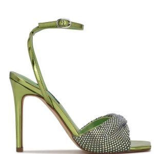 Nine West Twinkle Tacón Vestido Sandals Verde Claro | 5769-DLSOE