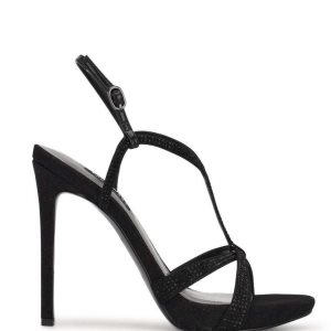 Nine West Ulliy Vestido Sandals Negras | 4503-INWPV