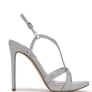 Nine West Ulliy Vestido Sandals Plateadas | 6948-OWLFC