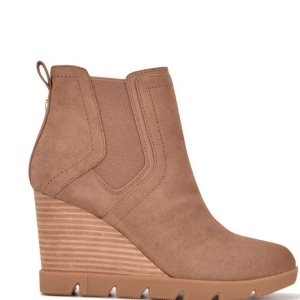 Nine West Wayde Wedge Beige Claro | 1732-AOJBR