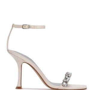 Nine West Yazmin Ankle Correa Vestido Sandals Blancas | 3568-PAQVG