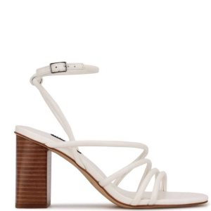 Nine West Yeap Chanclas Sandals Blancas | 1784-JSUIC