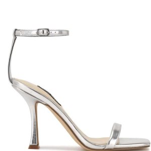 Nine West Yess Ankle Correa Plateadas | 1764-NCAZB