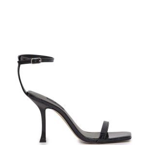 Nine West Yess Ankle Correa Sandals Negras | 5021-MDHQT