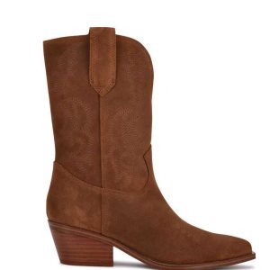 Nine West Yodown Western Marrones | 6254-QEMIK