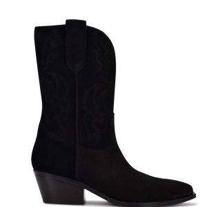 Nine West Yodown Western Negras | 4328-PHANX