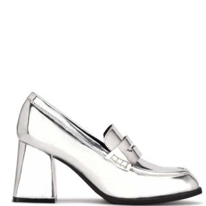 Nine West Zest Loafers Plateadas Metal | 4516-IWODK