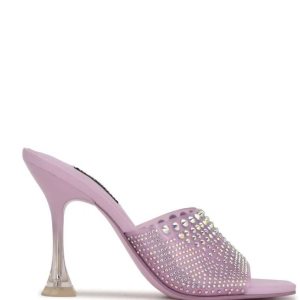 Nine West Ziptip Rhinestone Chanclas Sandals Moradas | 4952-SGERU